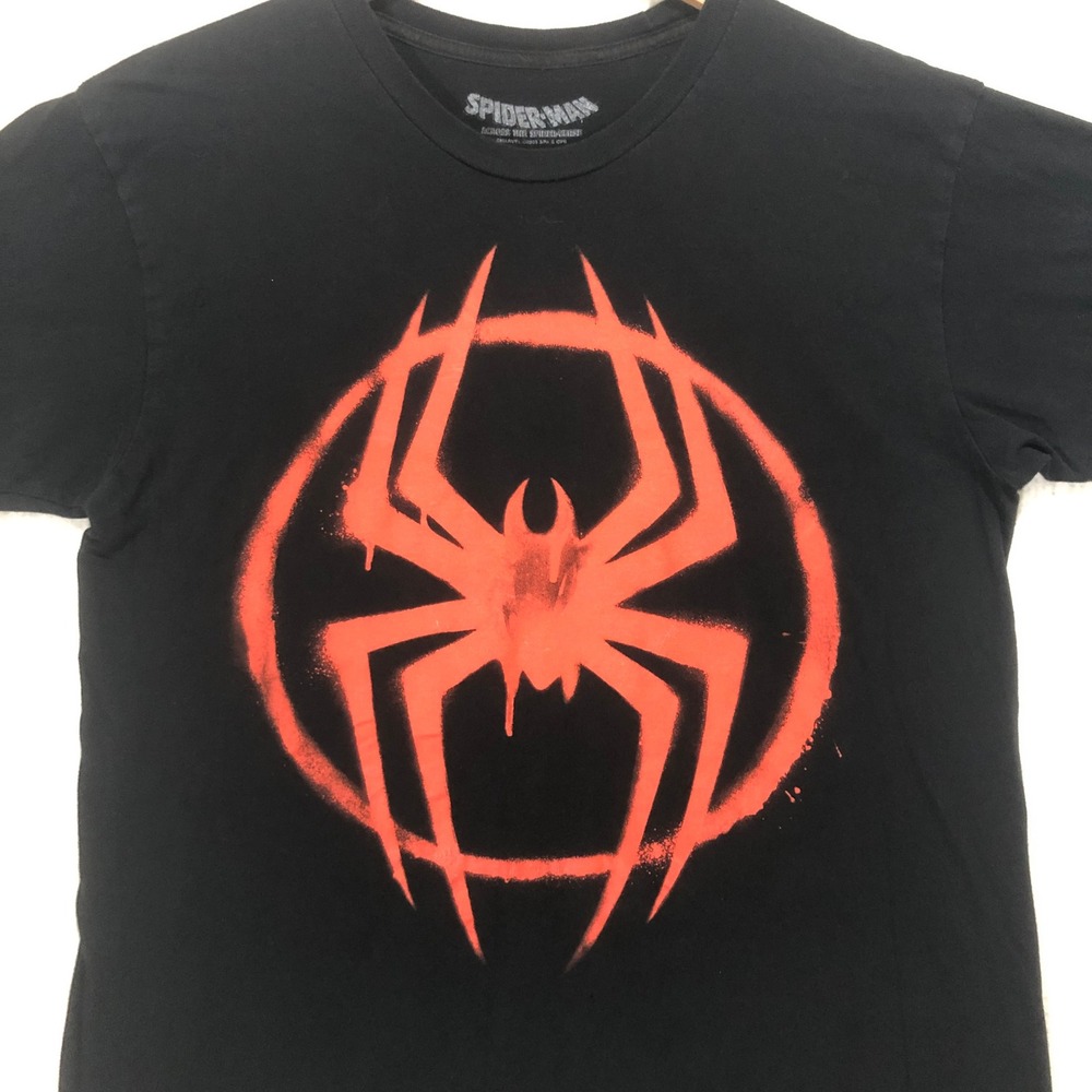 Spider-Man‎ Across the Spider-Verse Miles Morales Graphic T-Shirt Black Large